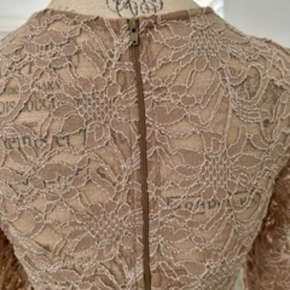 Two piece City Studio party skirt and glittery taupe top size 11 - Picture 5 of 5